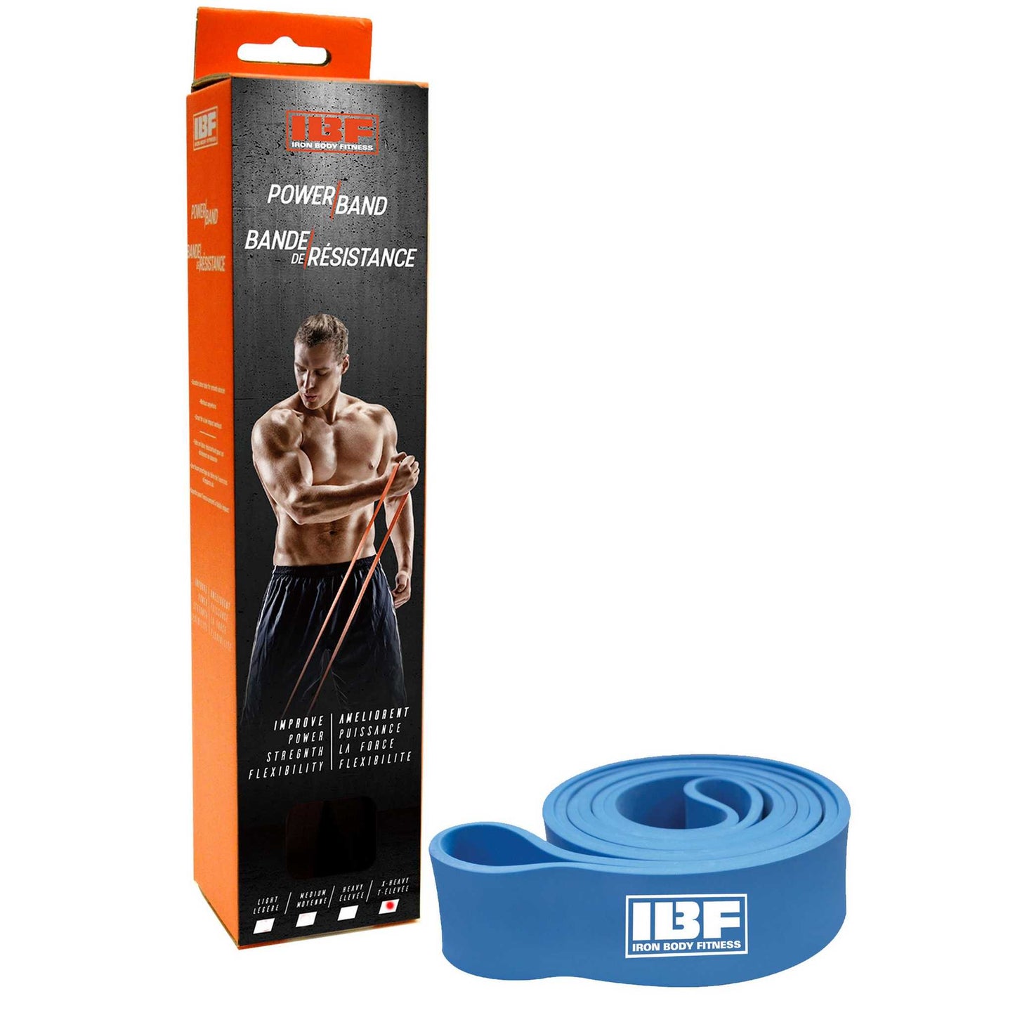 Bandes de résistance IBF, disponibles en résistance légère, moyenne, élevée et très élevée