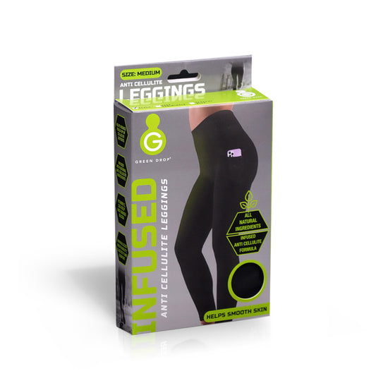 Green Drop Infused High Waist Leggings