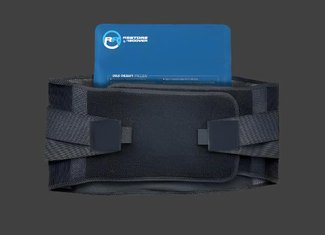 Ceinture lombaire avec pack de gel ajouté