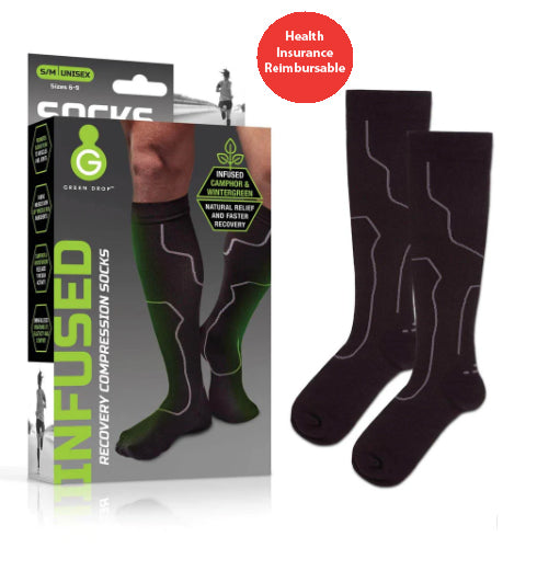 Restora Compression Socks Green Drop 20-30 mmHg Compression Socks – Restore & Recover